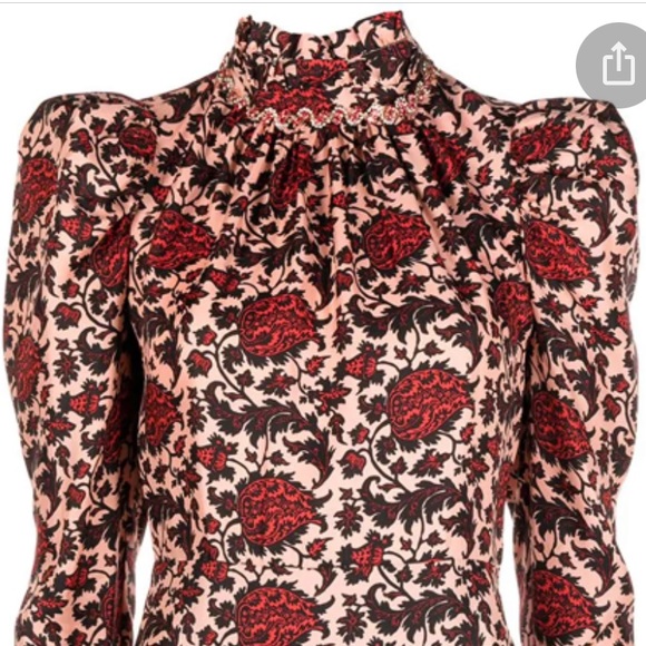 Sandro Paris jeweled neckline Lyah mini dress, the pink jacket is not for sale - Picture 7 of 9